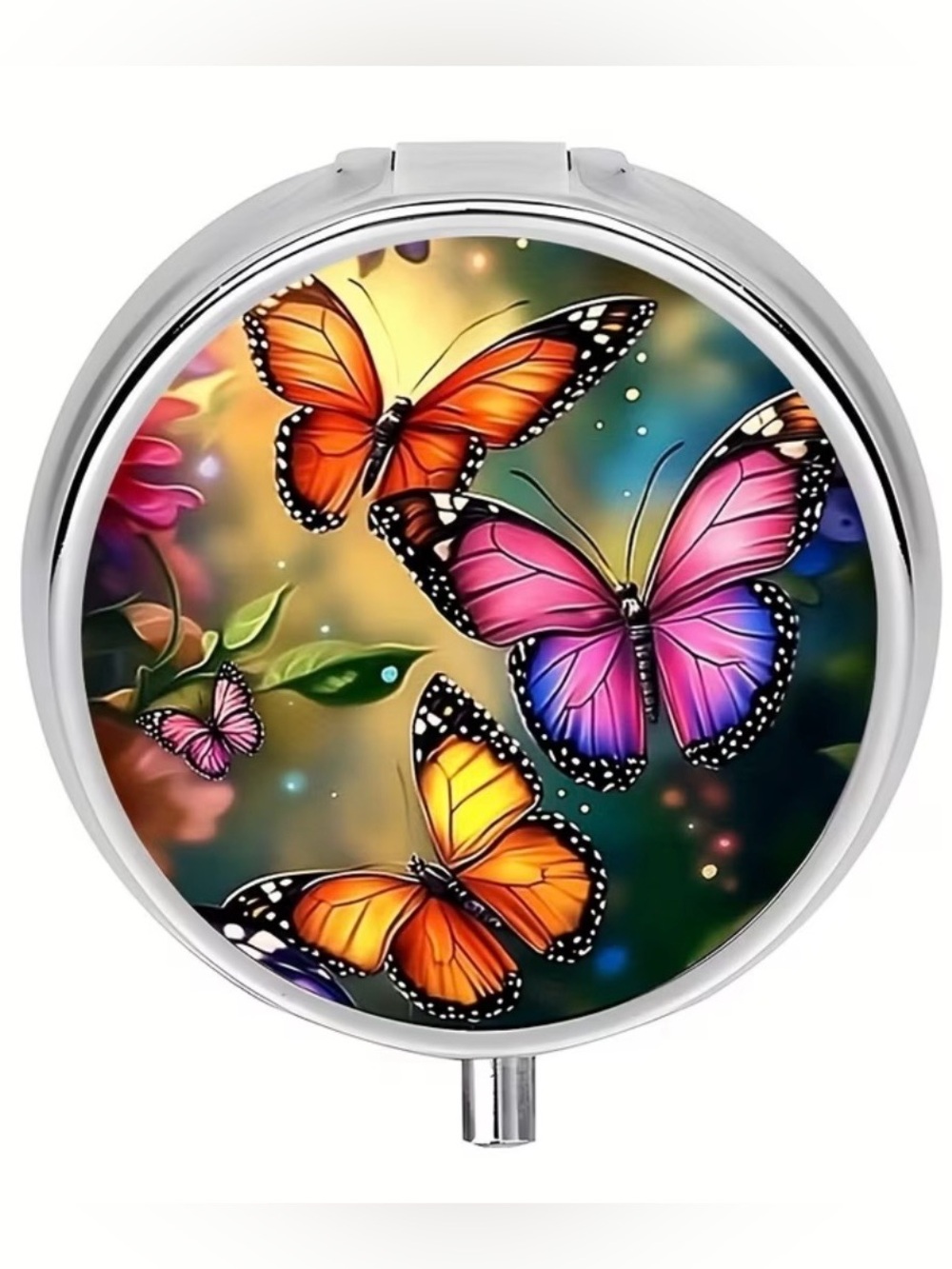🦋 Colorful Butterfly Travel Pill Organizer Case 🦋